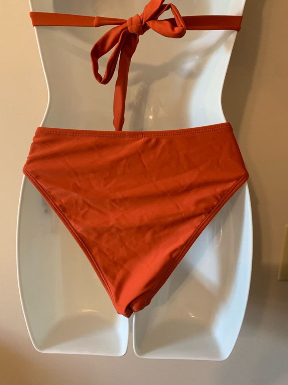 Rust Halter Tie-Side Bikini Set - Classic Rust - Picture 7 of 8